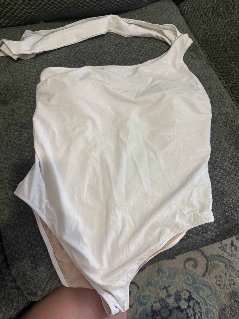 Victoria’s Secret White One-Shoulder Swimsuit